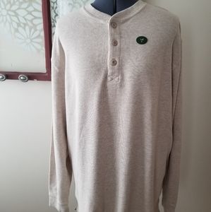 LG TALL LL Bean Men's Oatmeal Heather Henley
